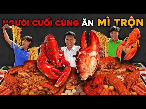 🍝🦞🦀 Người Cuối Cùng Ngừng Ăn Mì Trộn Hải Sản Cua Hoàng Đế Tôm Hùm Alaska Khổng Lồ Sẽ Thắng 10 Triệu thumbnail