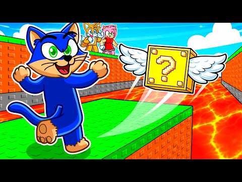 Me Hice Pasar por GATO en Roblox PATEA un Lucky Block! thumbnail