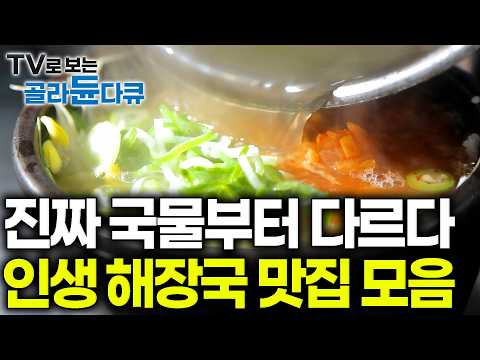 어으, 소리가 절로 나네.. 국물 한 입에 온몸이 사르르 녹는 전국 인생 해장국 맛집 모음｜뜨끈한 국물에 밥 한 공기 휙 말아서 후루룩 하더니｜한국기행｜#골라듄다큐 thumbnail