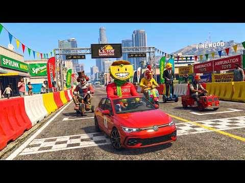 LA CARRERA DE LOS COCHES EN MINIATURA!! - GTA 5 ONLINE thumbnail