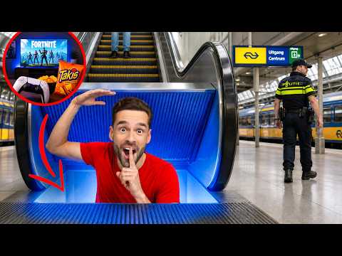 Ik Bouw Een Geheime Kamer Op Een Treinstation! (Stiekem) thumbnail