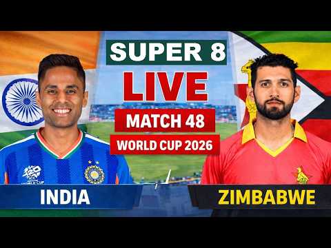 ?Live IND Vs ZIM T20 WC Match |Live Cricket Match Today| IND vs ZIM 48th T20 2nd innings #livescore thumbnail
