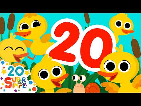 20 Little Ducks | Quack! 🦆 Preschool Spring Counting Song | Super Simple Songs thumbnail