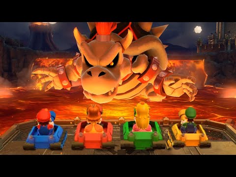 Mario Party 10 - Mario vs Luigi vs Peach vs Rosalina -  Bowser's Tank Terror- (Master CPU) thumbnail