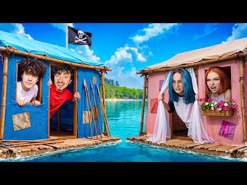 МЫ ПОДЕЛИЛИ ПЛОТ НА ДЕВОЧЕК И МАЛЬЧИКОВ В МАЙНКРАФТ! thumbnail
