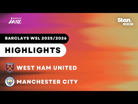 West Ham v Manchester City | Highlights | Barclays Women's Super League 2025/26 thumbnail