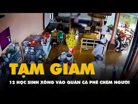 Bắt tạm giam 12 học sinh trong vụ xông vào quán cà phê chém người tử vong thumbnail
