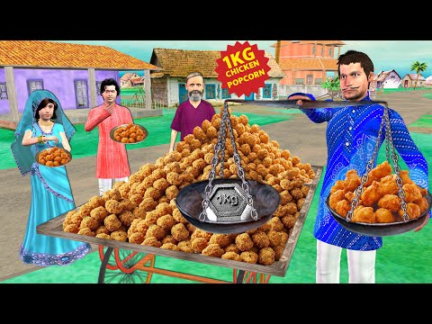 KFC Popcorn Chicken Famous KG Chicken Pakoda Street Food Hindi Kahani Moral Stories New Comedy Video thumbnail