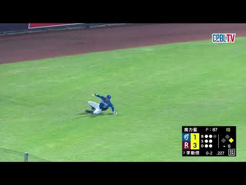 05/22 富邦 VS 樂天 六局下，樂天一度攻佔二、三壘，不過最後無功而返，樂天仍3：1領先 thumbnail