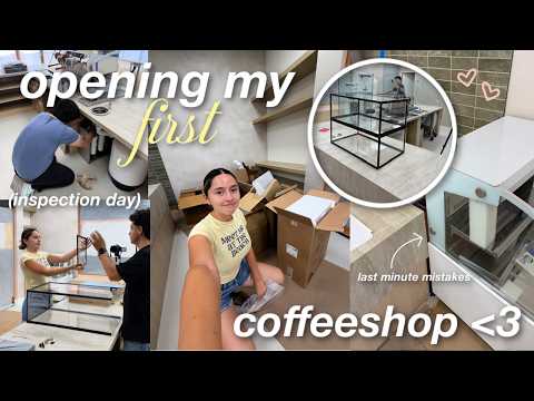 preparing for our inspection day but we get a leak...| cafe diaries vlog ⭐️| thumbnail