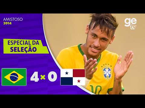 BRASIL 4 X 0 PANAMÁ | AMISTOSO DA SELEÇÃO 2014 | MELHORES MOMENTOS | ge tv thumbnail