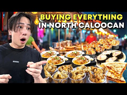 BUYING EVERY STREET FOOD IN NORTH CALOOCAN (Saranay Food District) thumbnail
