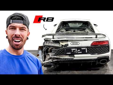 REBUILDING A WRECKED AUDI R8 I BOUGHT FOR MY FRIEND thumbnail