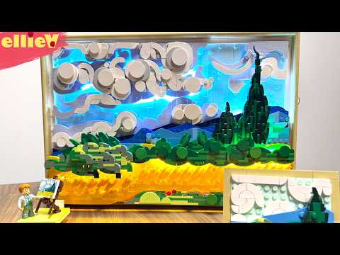 Build Van Gogh's Wheat Fields with Cypresses (with its own inbuilt lighting!) thumbnail