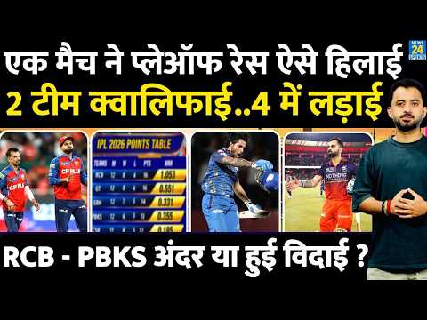 IPL 2026 : MI Vs PBKS Match ने Playoff Race हिलाई | Table | RCB | Tilak | Shreyas | GT | SRH thumbnail