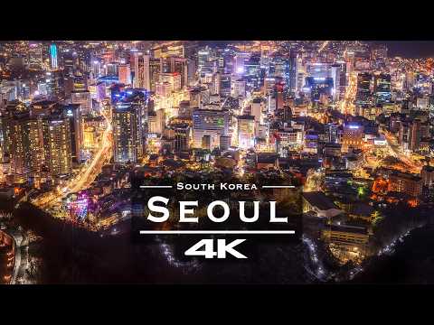 Seoul at Night in 4K 🇰🇷 | Stunning Drone Views of Korea’s Futuristic Megacity thumbnail
