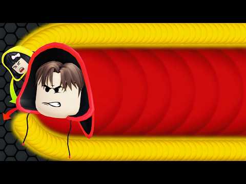 Yuta, Mio Dan Baby Celine Jadi Worm.io Cacing Pemakan Paling Besar || ROBLOX thumbnail