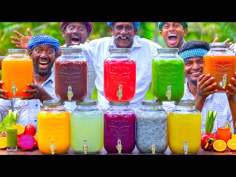 COLORFUL JUICE | 10 VARIETY of Healthy Juices | Summer Health Drink | Natural Refreshing Fresh Juice thumbnail