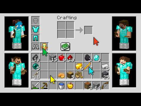 4 Idiots Share 1 Inventory in Minecraft thumbnail