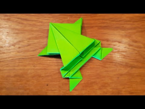 Origami Jumping Paper Frog | Fun & Easy Origami thumbnail