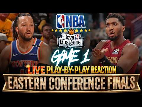 ?KNICKS VS CAVS │ EAST FINALS GAME 1 - 2026 NBA PLAYOFFS Basketball Reaction & Scoreboard thumbnail
