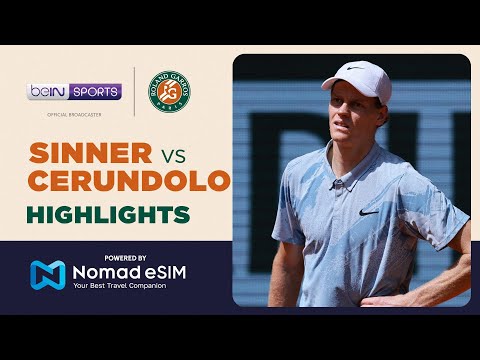 Jannik Sinner vs Jose Manuel Cerundolo | Roland-Garros 2026 | Match Highlights thumbnail