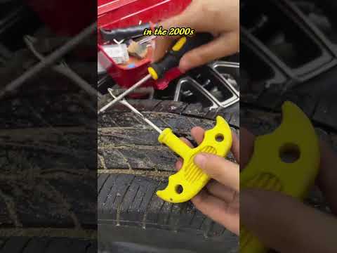 Tire puncture won’t stop you anymore 🛞 Fix it fast and keep driving.#CarRepairHack #TireFix #CarCare thumbnail
