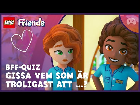 Bästis-quiz 💜 Vem är det som troligast? | Autumn och Aliya 🏖️📱 | LEGO Friends: Nästa kapitel thumbnail
