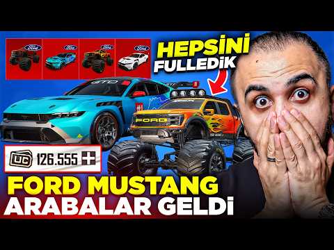 125.000 UC YENİ FORD MUSTANG ARABALAR ÇARKA GELDİ!! 😱 HEPSİNİ FULLEDİK | PUBG Mobile thumbnail