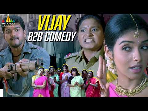 Vijay Thalapathy Comedy Scenes Back to Back | Mass Raja | Telugu Movie Scenes @SriBalajiComedy thumbnail