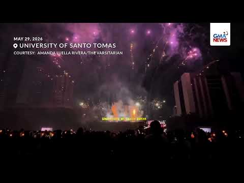 UST sends off over 7,000 graduates, caps rites with pyromusical show | GMA News thumbnail