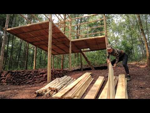 Young Woman Builds Wooden FARMHOUSE Alone in JUST 60 Days | Start to Finish by @cleanup994 thumbnail