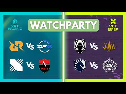 RRQ vs DFM & KRX vs NS | TH vs BBL & TL vs M8 | VCT Pacific & EMEA Playoffs #VCTWatchParty thumbnail