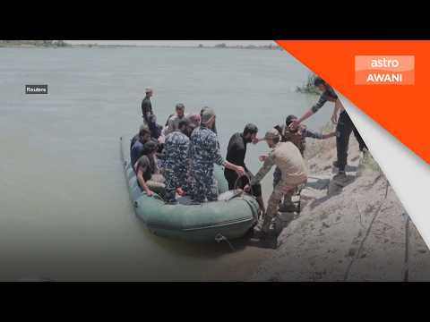 Sungai Furat melimpah, ratusan hektar ditenggelami air di Syria thumbnail