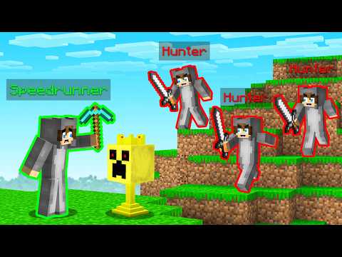 Minecraft Hunters vs Speedrunner But Everyone Is ME.. thumbnail