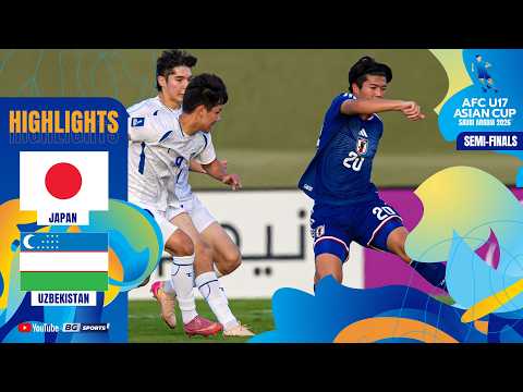 HIGHLIGHTS: JAPAN vs UZBEKISTAN | 2026 AFC U17 Asian Cup | Semi-finals thumbnail