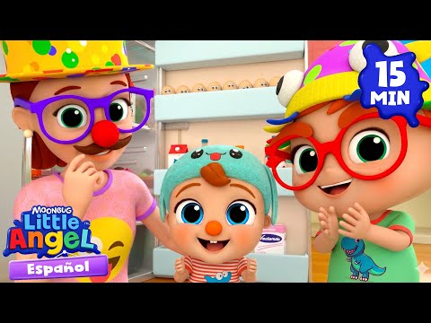 Hacemos bromas divertidas 😜 Canciones Infantiles 🎵 Little Angel Español thumbnail