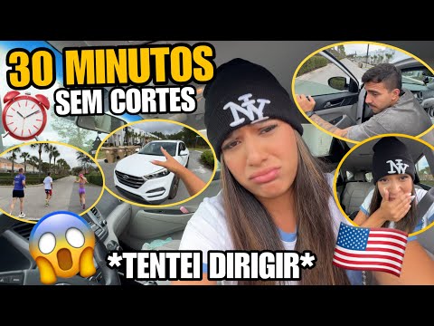 MINHA PRIMEIRA VEZ DIRIGINDO NOS ESTADOS UNIDOS! 😱🇺🇸 *VÍDEO SEM CORTES*  thumbnail