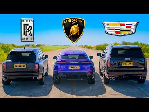 Rolls-Royce v Lambo v Cadillac: DRAG RACE thumbnail