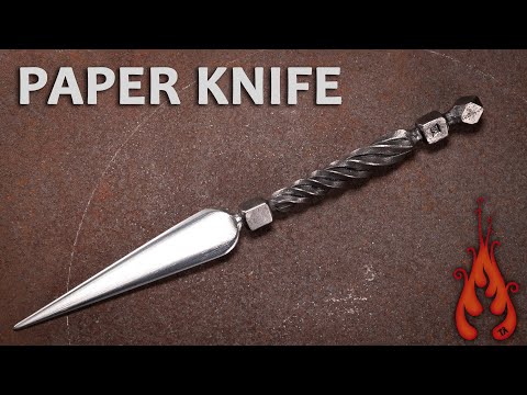 Blacksmithing - Making a Paper Knife (Letter Opener) thumbnail