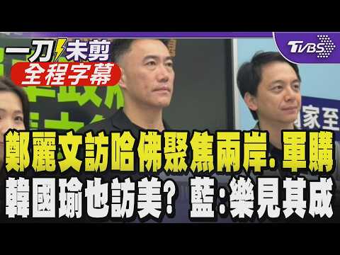 【全程字幕】鄭麗文被哈佛學者問擋軍購! 訪美喊「中華民國憲法」兩岸和解好基礎 牛煦庭:與美方互動直來直往 韓國瑜獲邀訪美與主席互別苗頭? 林沛祥:奇怪連結｜TVBS新聞 @TVBSNEWS01 thumbnail