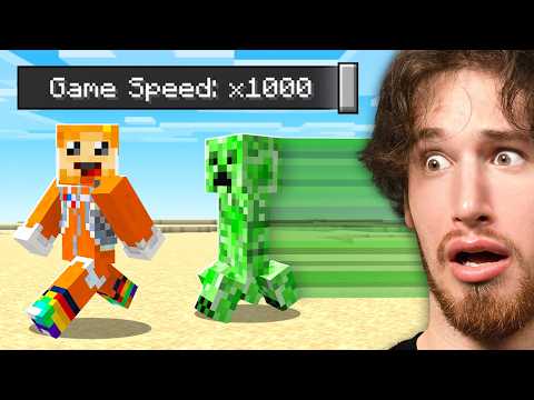 Minecraft, but the TICK SPEED INCREASES thumbnail