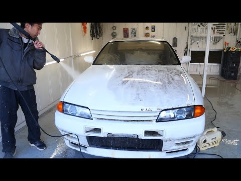 目も当てられないほど汚い18年放置の32GT-Rを洗車してみた！ついでに下回りもチェック！【#4 R32 GTR レストア】NISSAN BNR32 Restore thumbnail