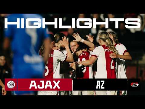 Lovely goals from Noordman, Spitse & Smits🤩 | Highlights Ajax Vrouwen - AZ | Vrouwen Eredivisie thumbnail