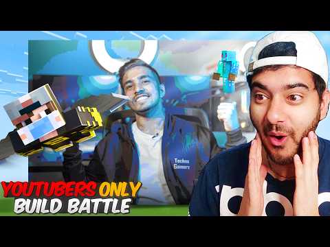 Youtuber Only Build Battle in Minecraft thumbnail