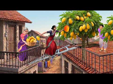 Mango Chor Daughter in Law Stealing Mangoes From Neighbours Hindi Kahani Moral Stories Comedy Video thumbnail