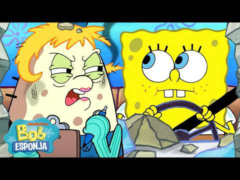 Bob Esponja | Los peores momentos de Bob Esponja al volante 🚘🚫 | 45 minutos | Bob Esponja en Español thumbnail