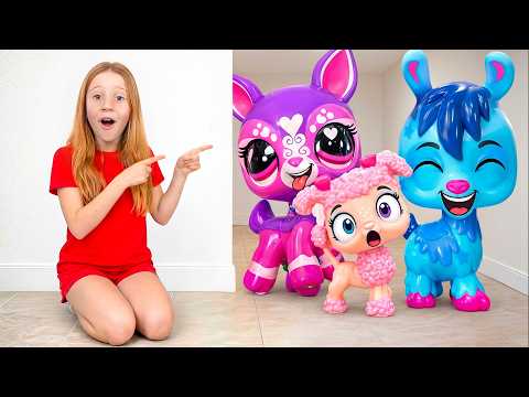 Nastya and her friends are learning to share LPS Spring Faves toys thumbnail