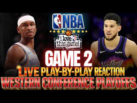 ?OKC THUNDER vs PHOENIX │ Game 2 - NBA WEST PLAYOFFS  Basketball Play-By-Play Reaction & Scoreboard thumbnail
