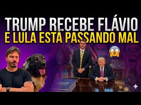 DONALD TRUMP RECEBE FLÁVIO BOLSONARO NA CASA BRANCA E LULA ESTÁ SURTANDO! thumbnail